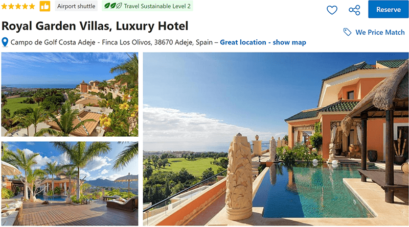 Royal Garden Villas, Luxury Hotel