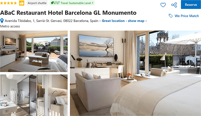 ABaC Restaurant Hotel Barcelona GL Monumento