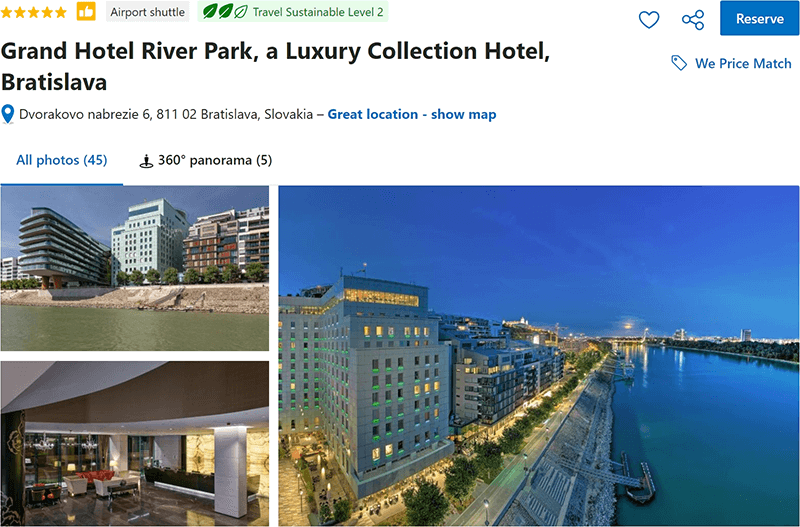 Grand Hotel River Park Bratislava