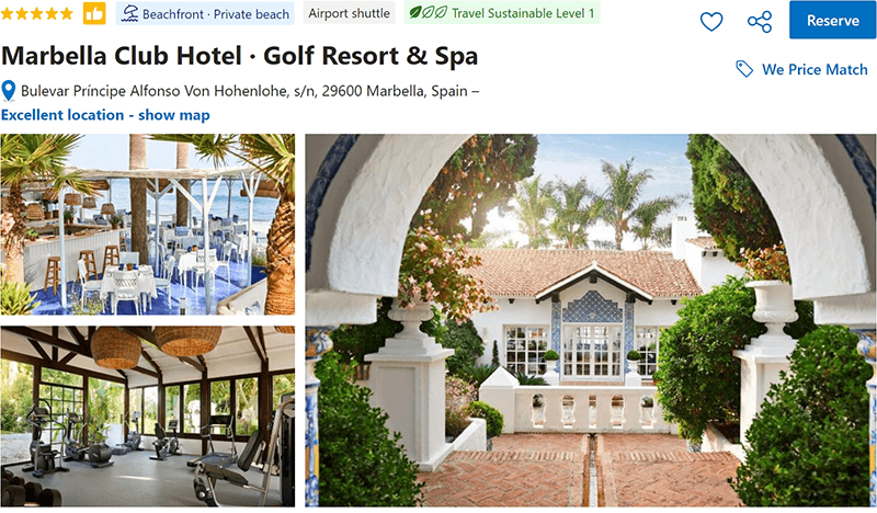 Marbella Club Hotel, Golf Resort and Spa