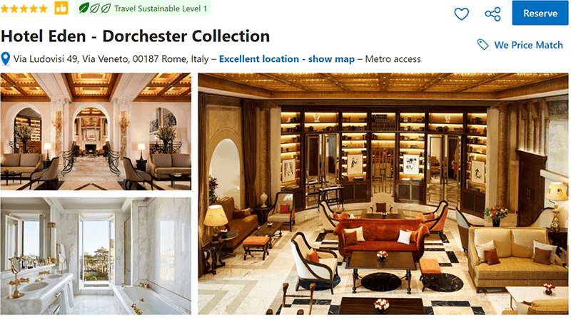 Hotel Eden Rome - Dorchester Collection