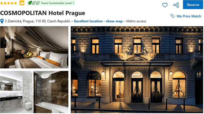 Cosmopolitan Hotel Prague