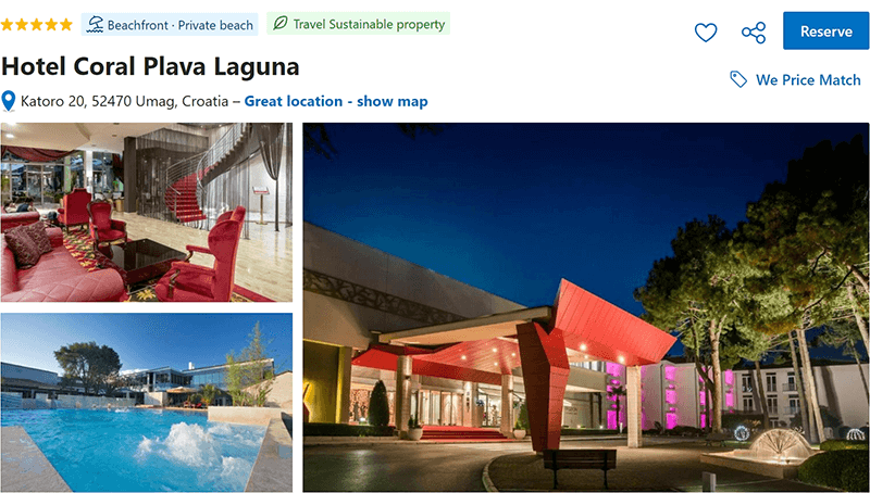 Hotel Coral Plava Laguna Umag