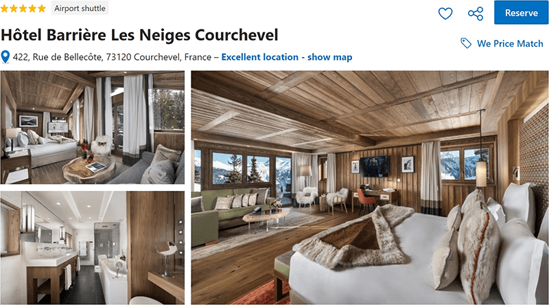 Hôtel Barrière Les Neiges Courchevel