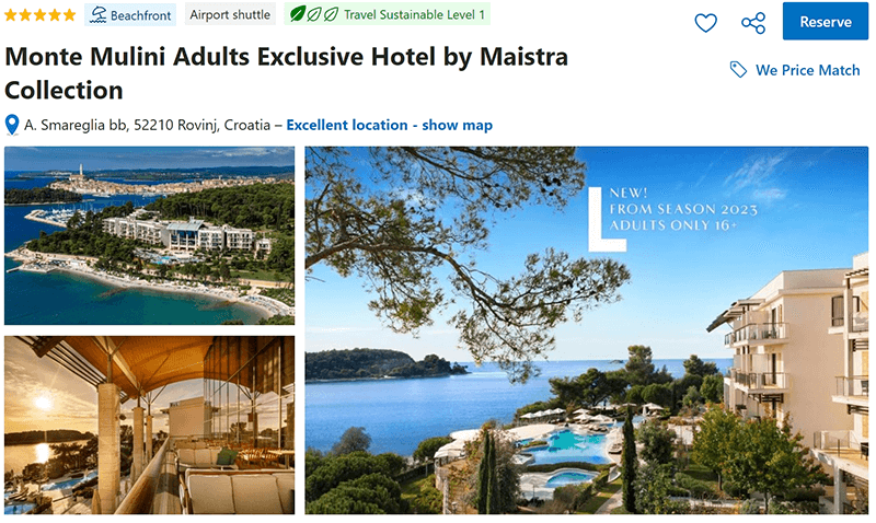 Monte Mulini Exclusive Hotel Rovinj