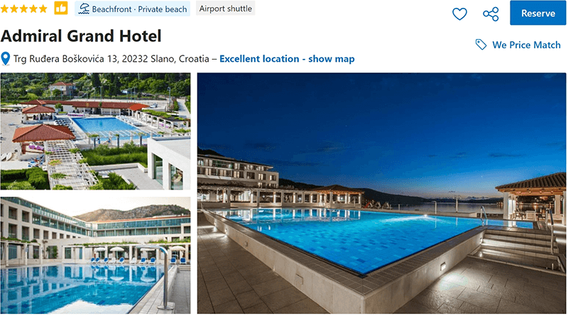 Admiral Grand Hotel Slano