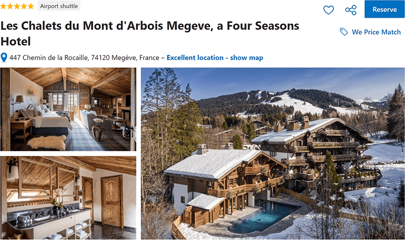 Les Chalets du Mont d'Arbois Megeve