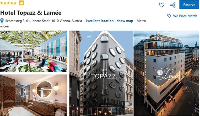 Hotel Topazz and Lamée Vienna