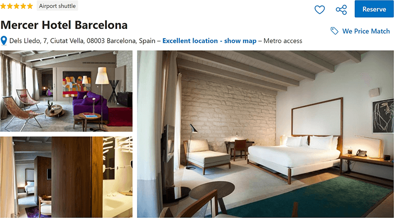 Mercer Hotel Barcelona