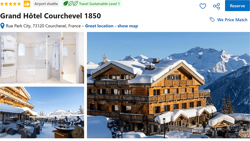 Grand Hôtel Courchevel 1850