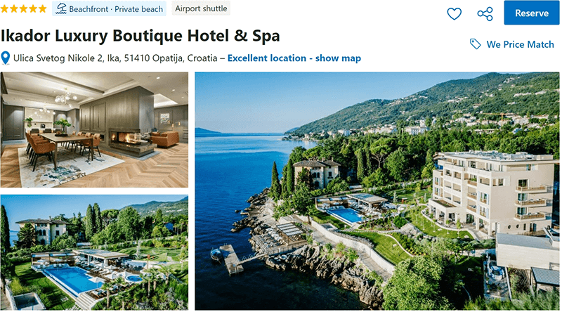Ikador Luxury Boutique Hotel and Spa Opatija