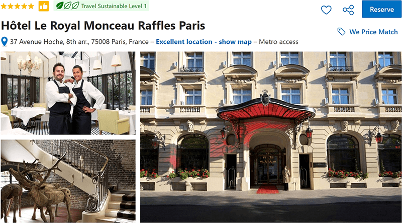 Hôtel Le Royal Monceau Raffles Paris