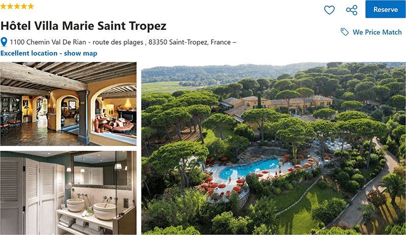 Hôtel Villa Marie Saint Tropez