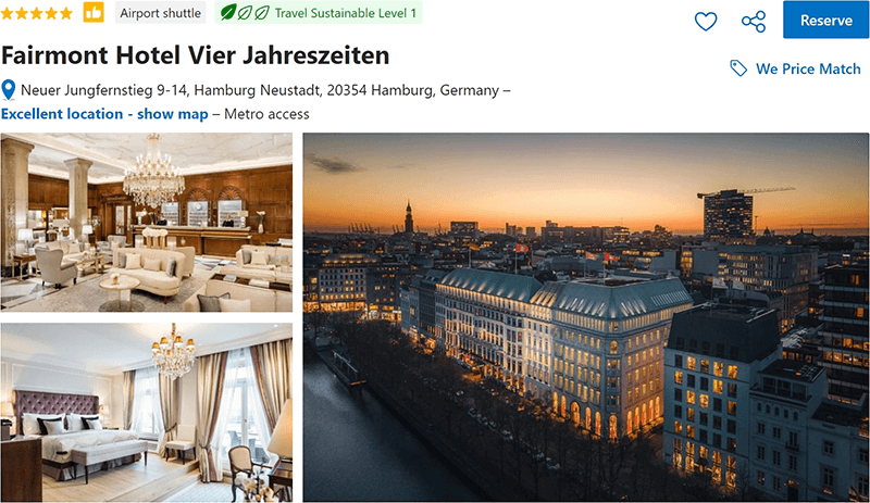 Fairmont Hotel Vier Jahreszeiten Hamburg