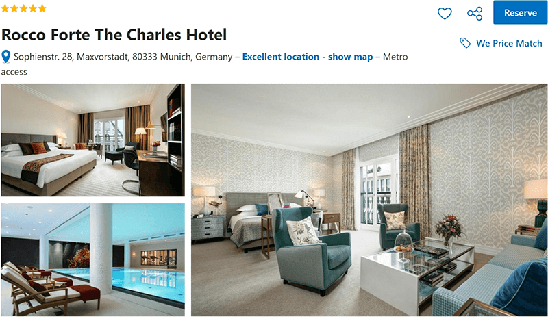 Rocco Forte The Charles Hotel Munich