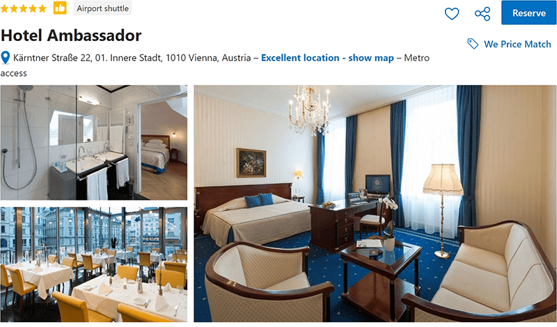 Hotel Ambassador Vienna