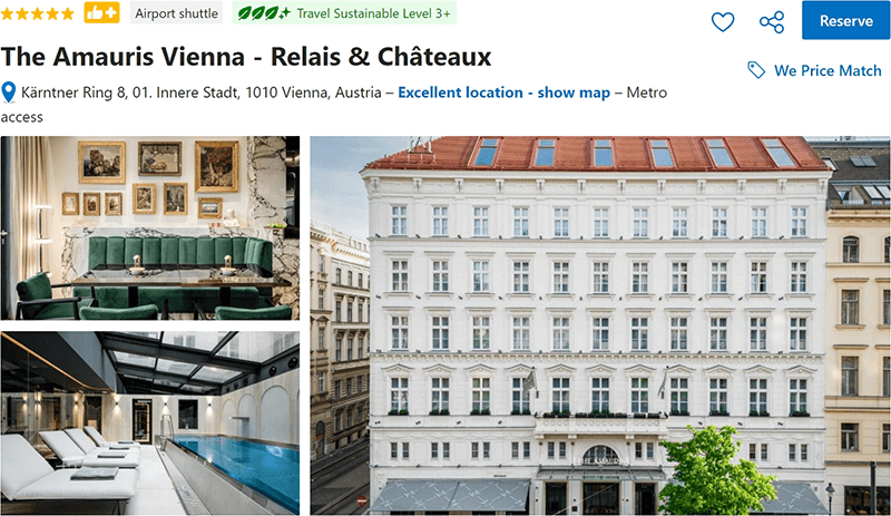 The Amauris Vienna - Relais and Châteaux