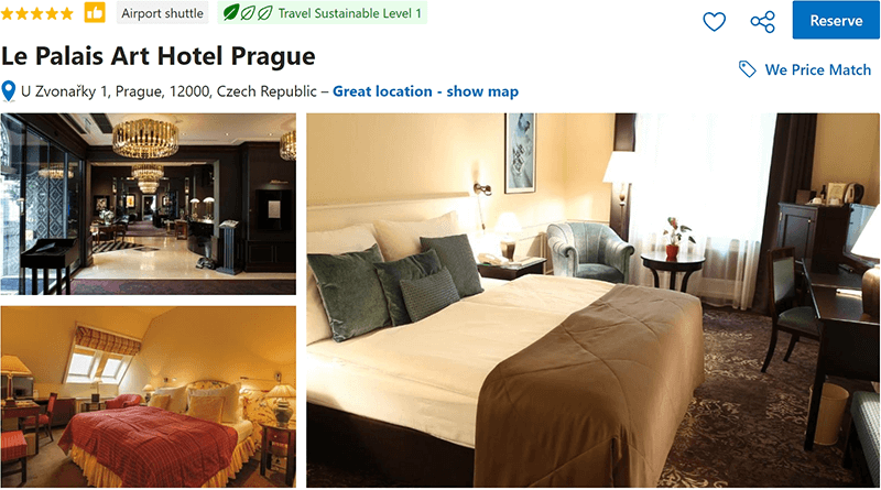 Le Palais Art Hotel Prague