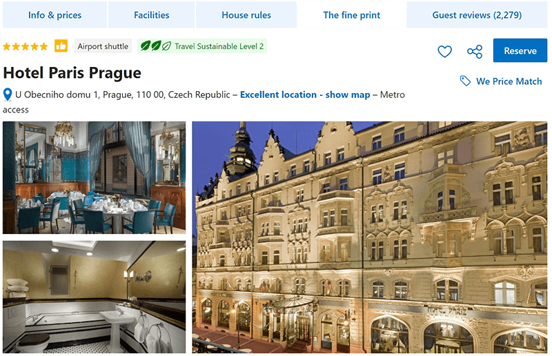 Hotel Paris Prague