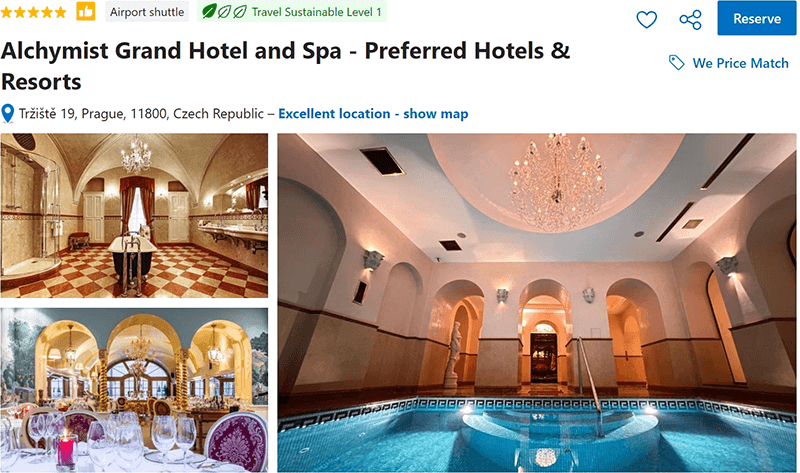 Alchymist Grand Hotel and Spa Prague