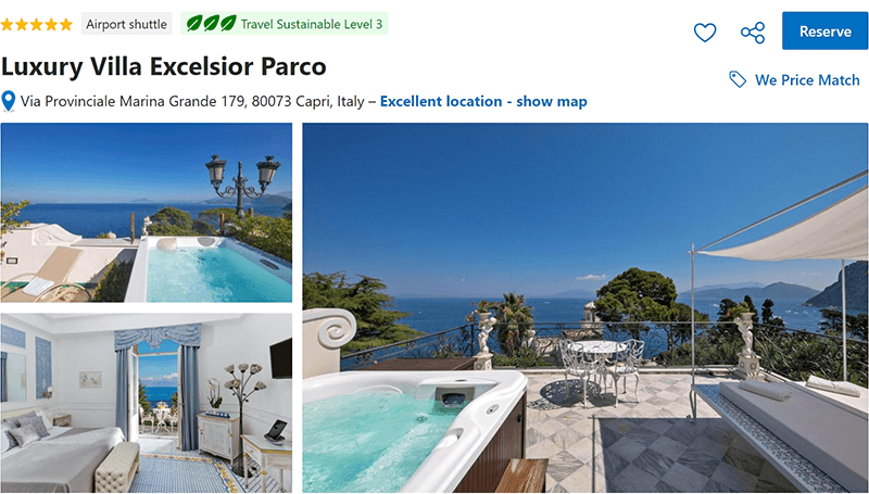 Luxury Villa Excelsior Parco