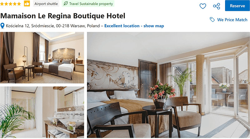 Mamaison Le Regina Boutique Hotel Warsaw