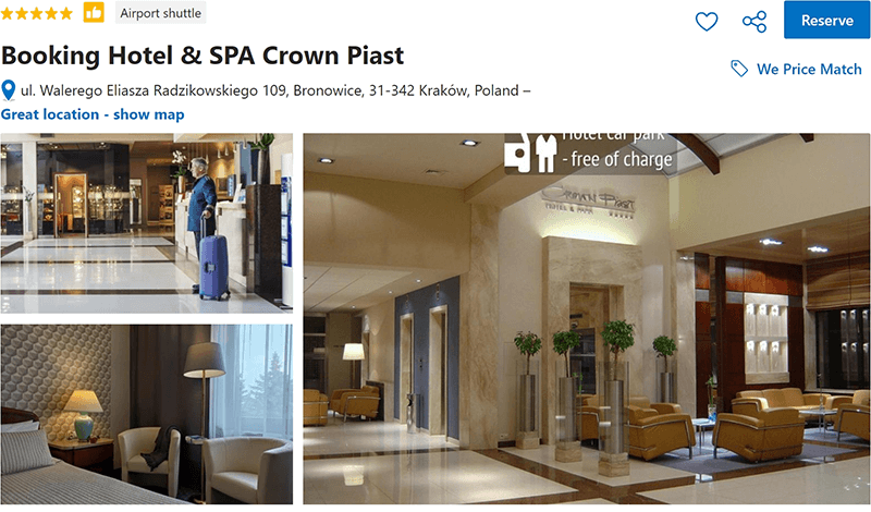 Crown Piast Hotel and Spa Kraków