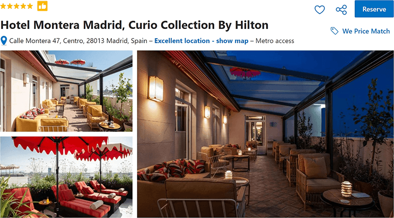 Hotel Montera Madrid