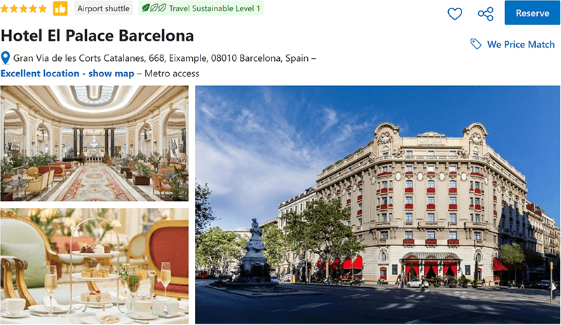 Hotel El Palace Barcelona