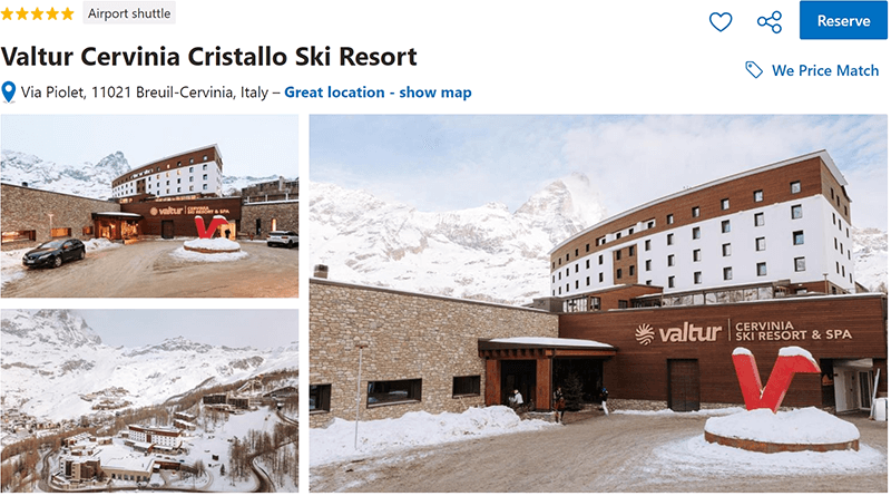 Valtur Cervinia Cristallo Ski Resort