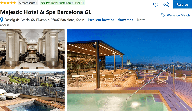 Majestic Hotel and Spa Barcelona GL