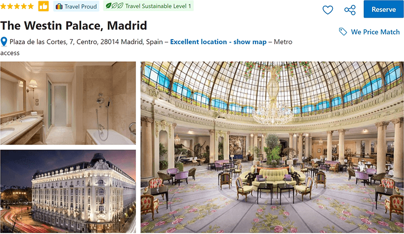 The Westin Palace, Madrid