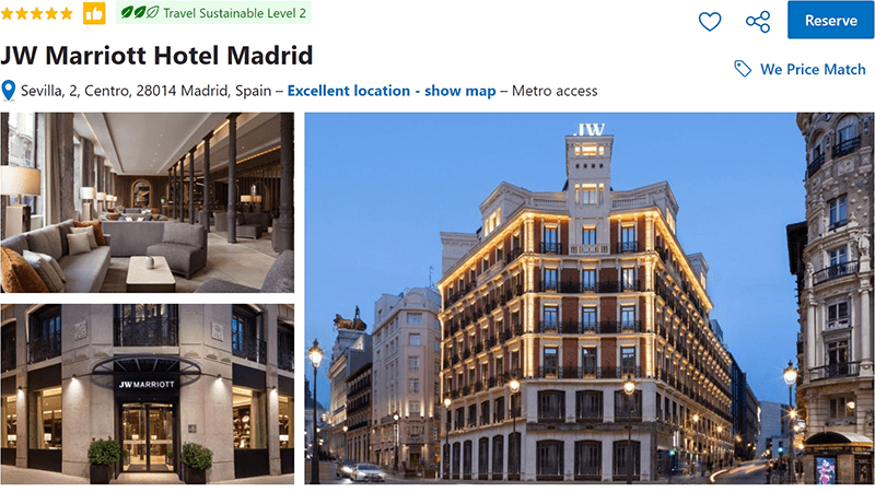 JW Marriott Hotel Madrid