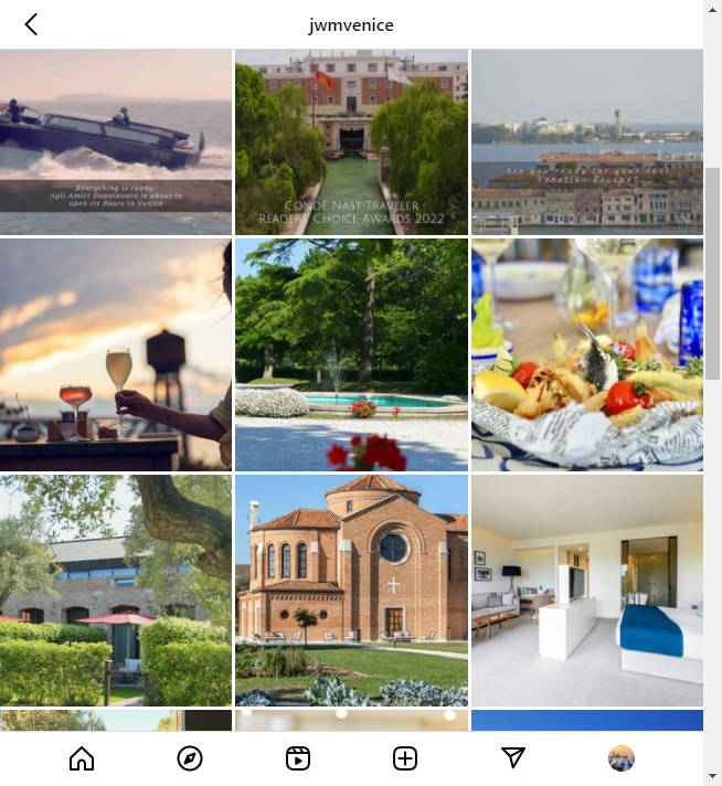 Instagram Hotel Account