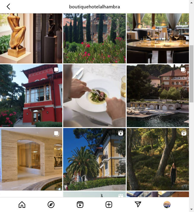 Instagram Hotel Account