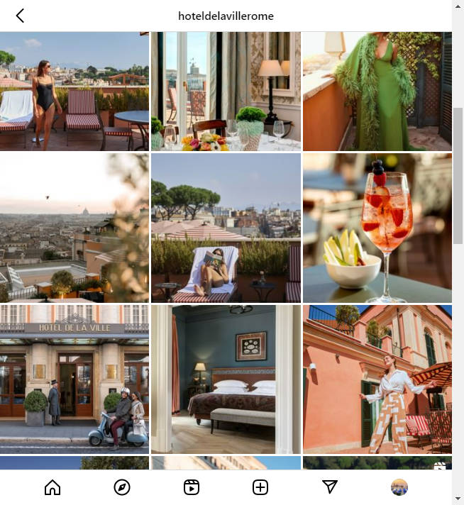 Instagram Hotel Account