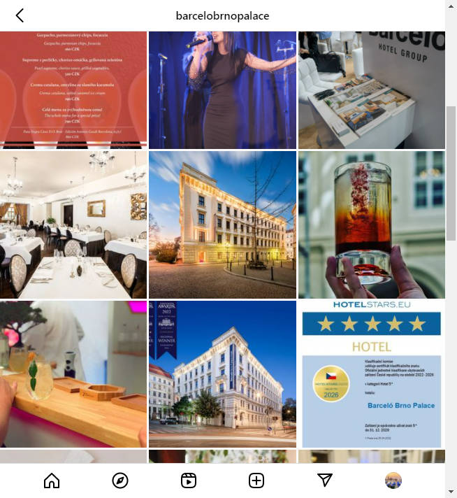 Instagram Hotel Account