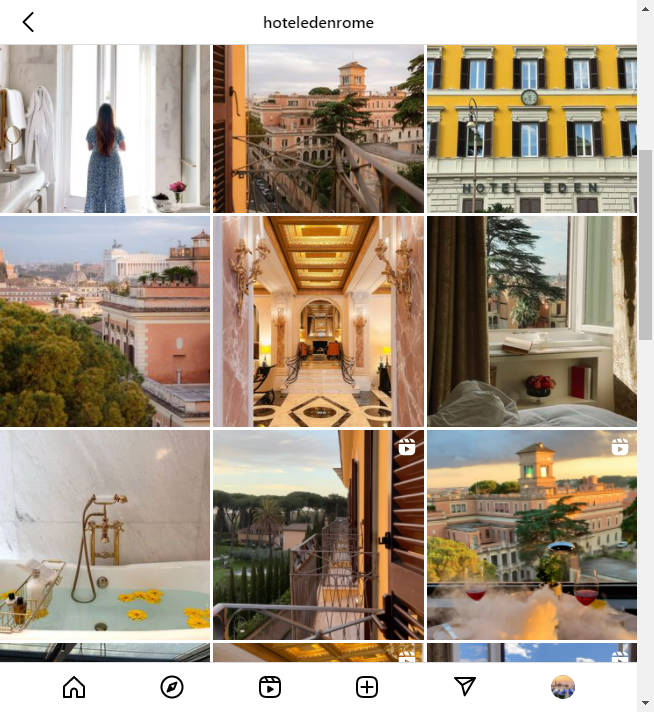 Instagram Hotel Account