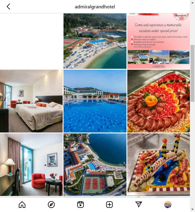 Instagram Hotel Account