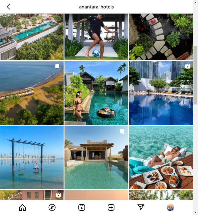 Instagram Hotel Account