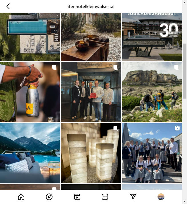 Instagram Hotel Account