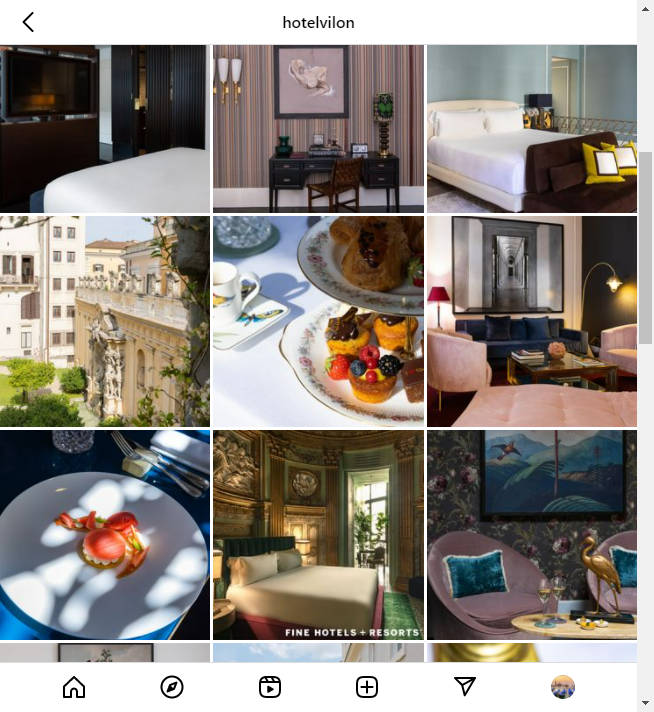 Instagram Hotel Account