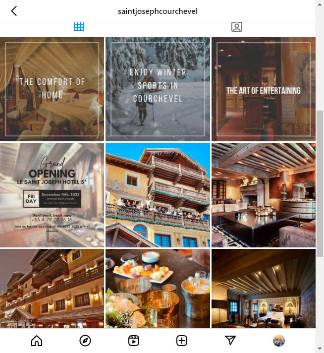 Instagram Hotel Account