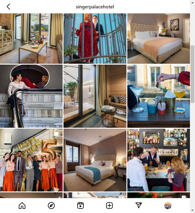 Instagram Hotel Account