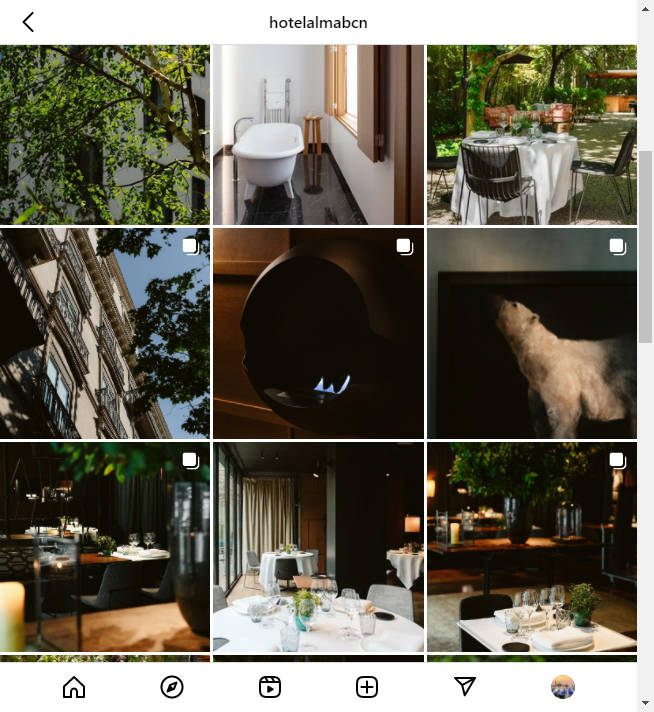 Instagram Hotel Account