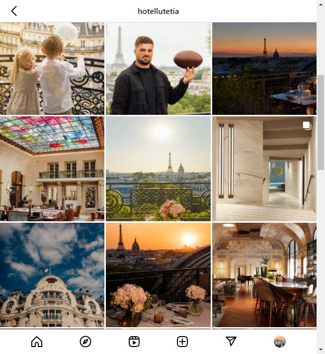 Instagram Hotel Account