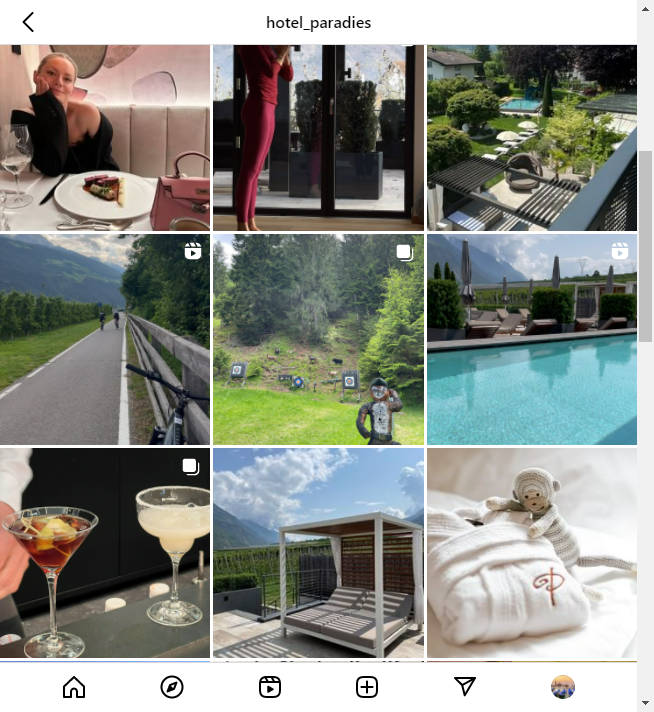 Instagram Hotel Account