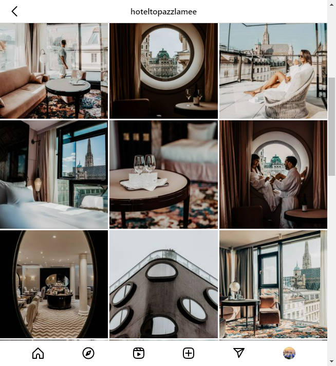 Instagram Hotel Account