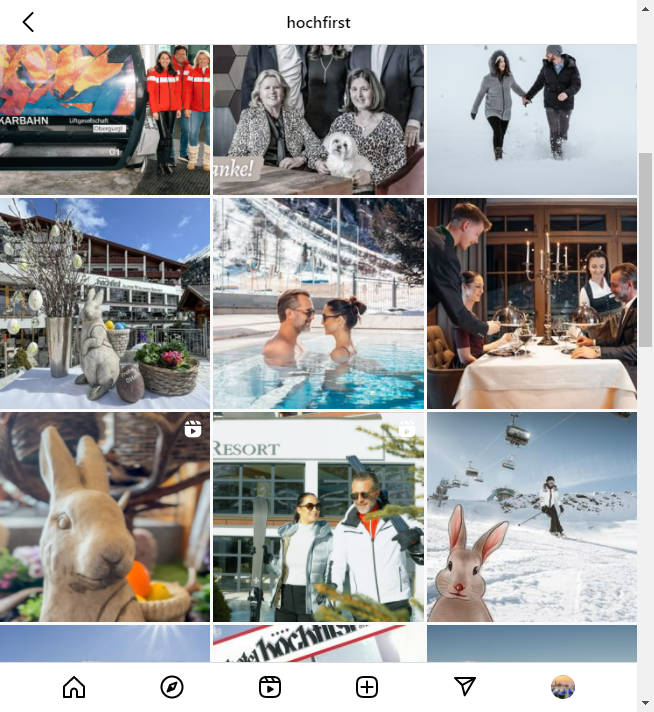 Instagram Hotel Account