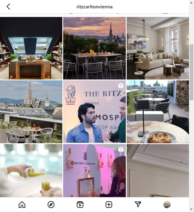 Instagram Hotel Account